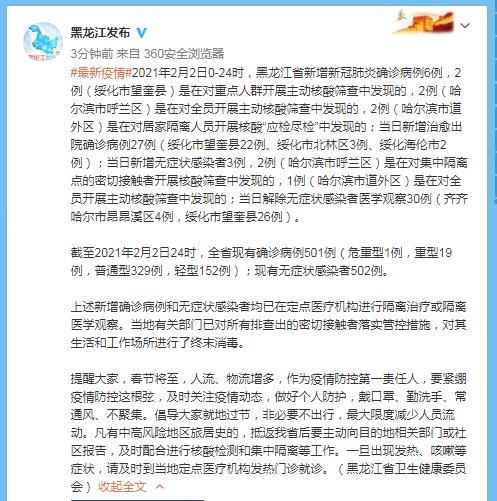 黑龙江省疫情公告，最新动态与防控措施全面解读