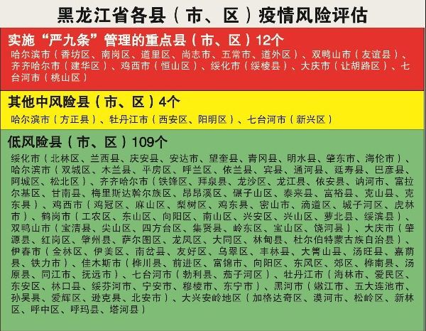 黑龙江省疫情最新动态分布图，各地市风险区域与防控措施详解