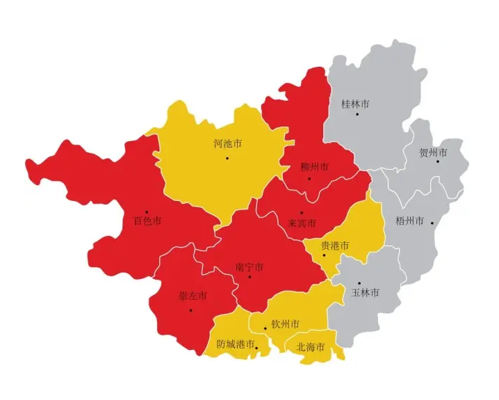 广西壮族自治区行政区划详解，探索其独特的市辖区分布