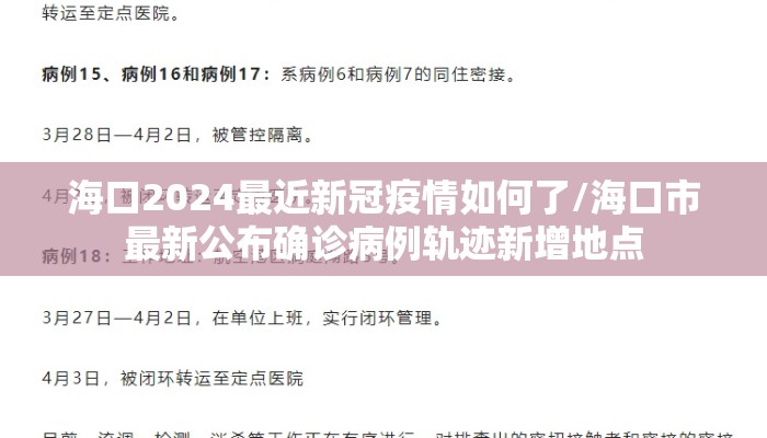 海口疫情下的行程追踪与防控措施