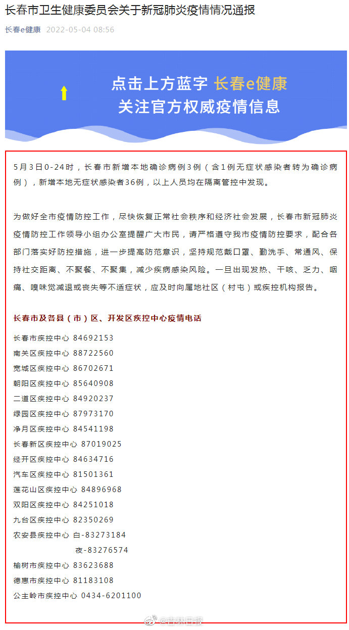 长春疫情最新动态，官方发布信息与市民应对措施
